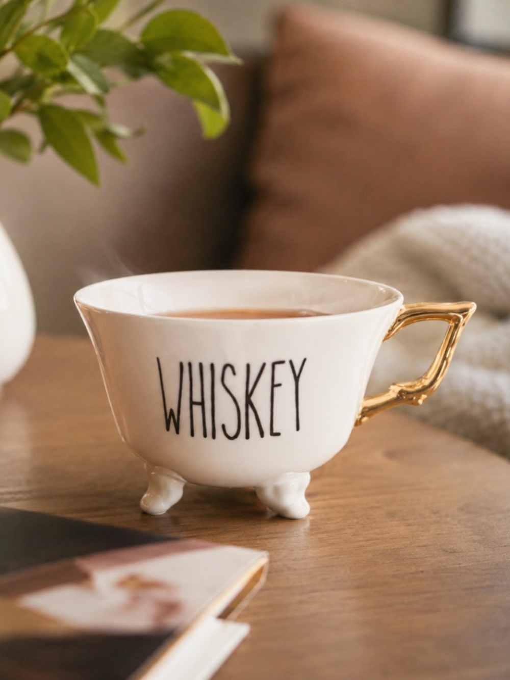 LIKE NEW Whiskey Themed Teacup
